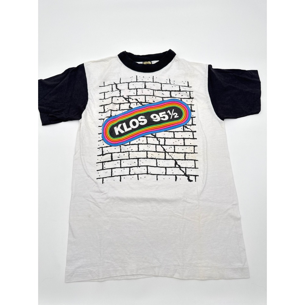 Vintage 1981 Santana KLOS 95.5 Greek Theater Concert T-Shirt Small Ringer USA
